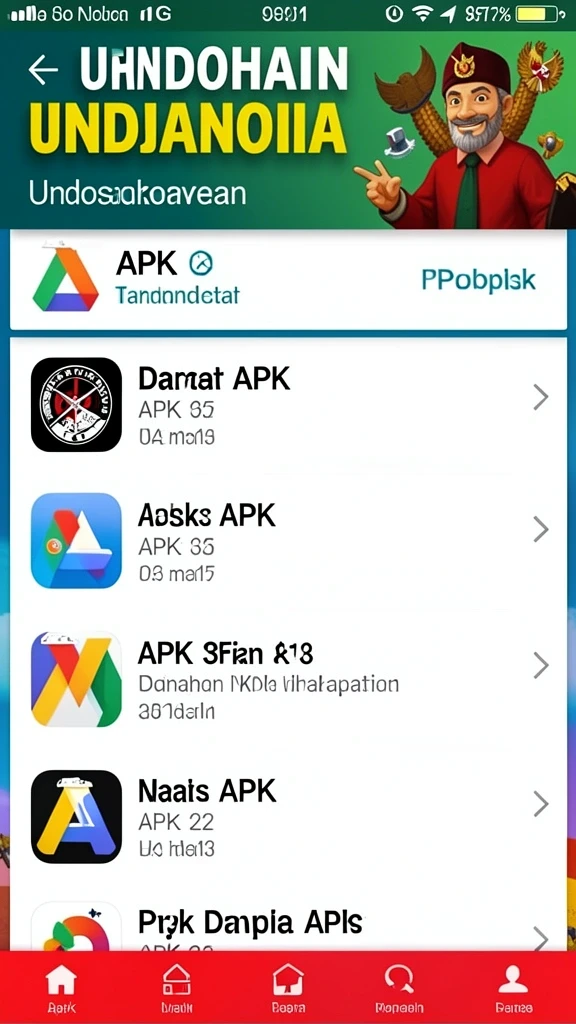 Tampilan antarmuka pengguna yang menarik.