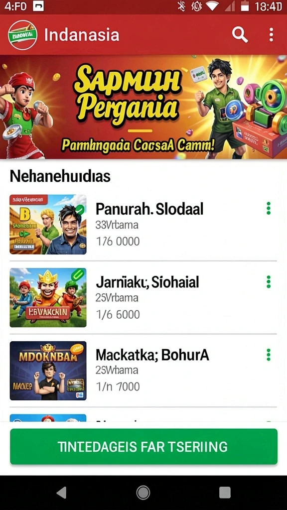 Tampilan antarmuka yang modern dan menarik.