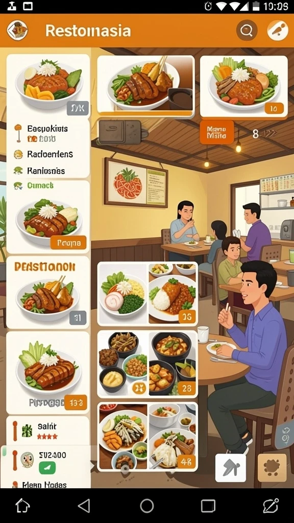Tampilan antarmuka yang user-friendly dan menarik.