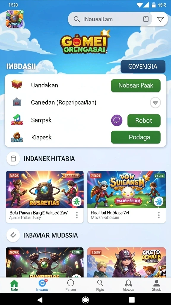 Tampilan antarmuka yang sederhana dan intuitif.
