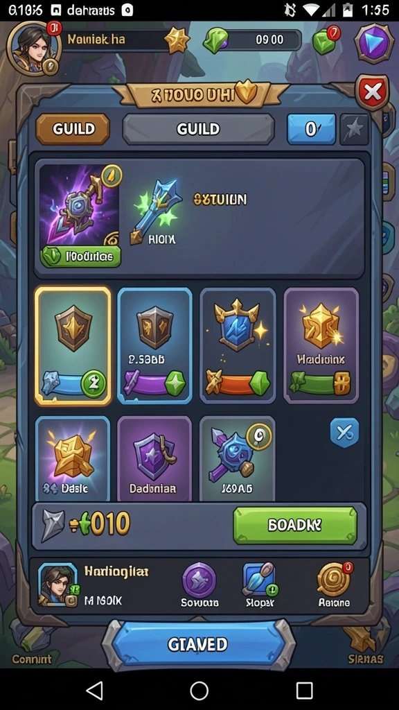 Menampilkan tampilan awal game yang menarik.