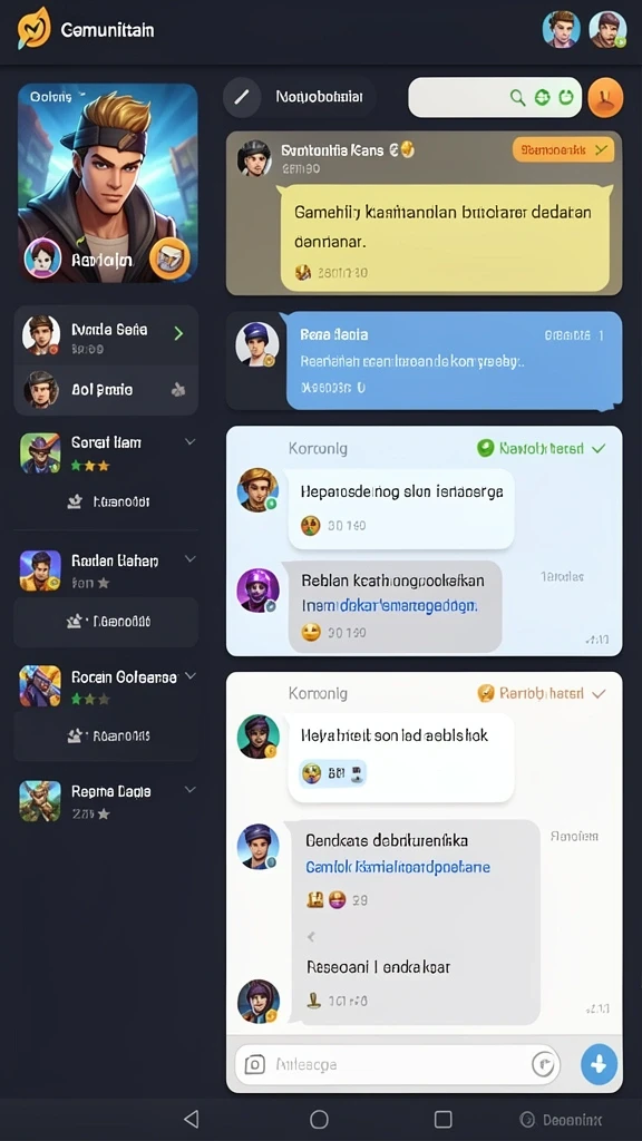 Tampilan menu yang sederhana dan intuitif.