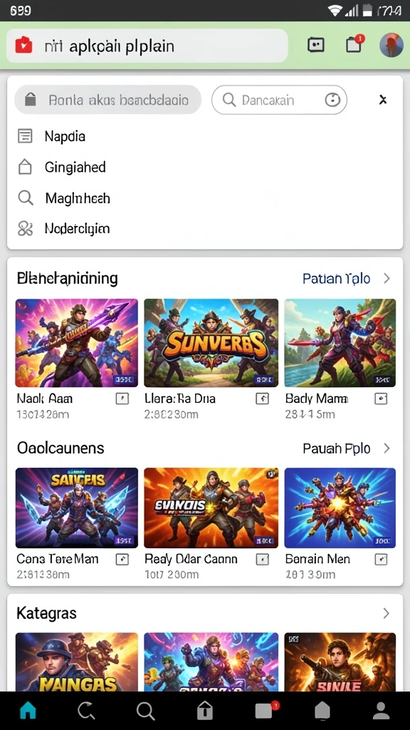 Screenshot 1: Menampilkan tampilan awal permainan MEGA111 yang menarik.
