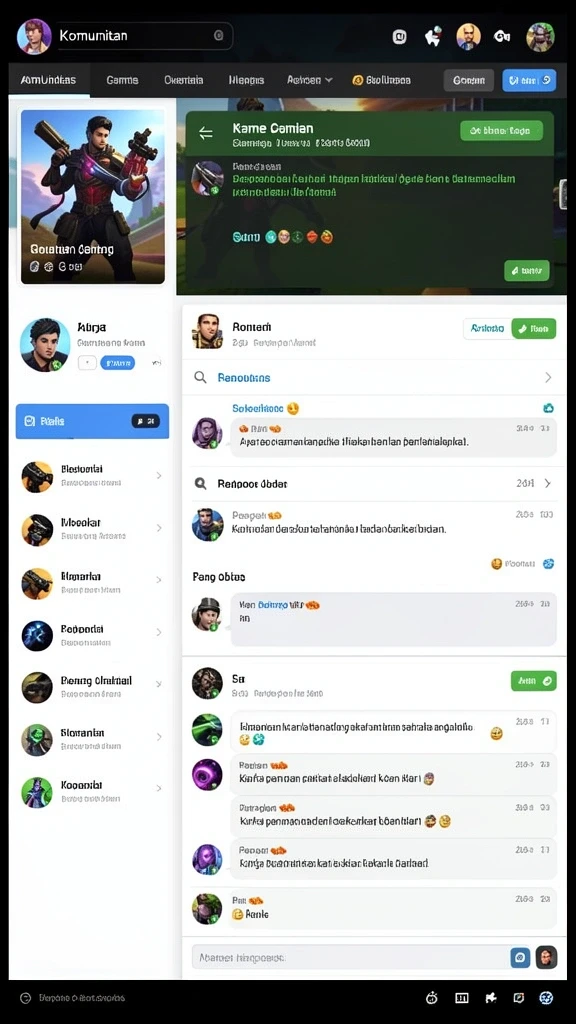 Berbagai karakter menarik untuk dipilih.