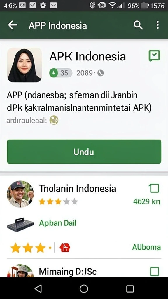 Leaderboard yang menampilkan peringkat pemain.
