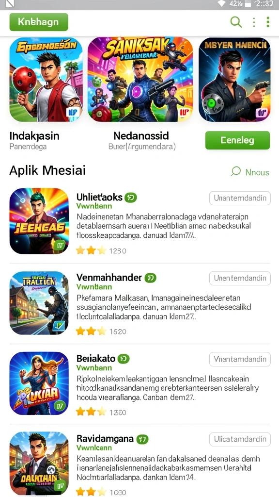 Karakter dengan desain menarik dan unik.