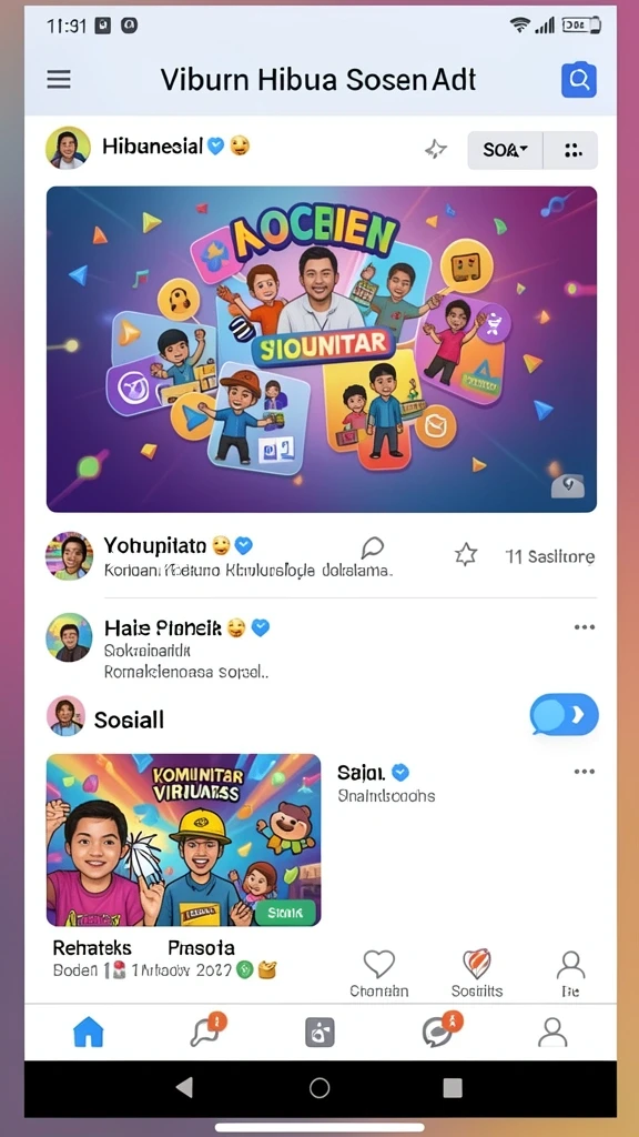 Tampilan mewah dengan efek visual yang memukau.