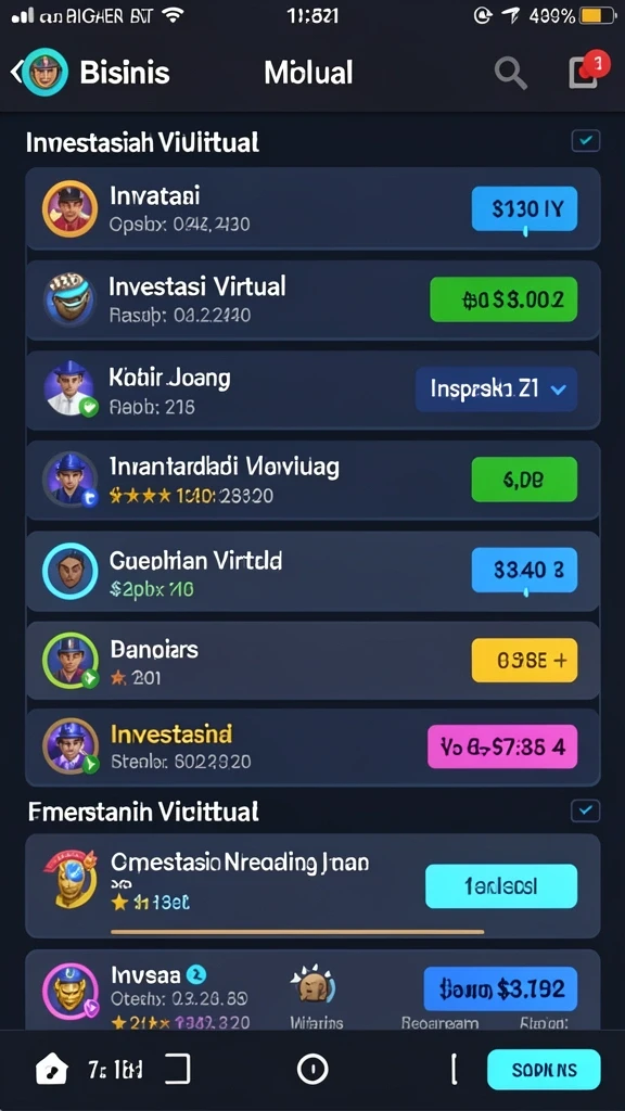 Tampilan antarmuka utama SLOT21 yang menarik.
