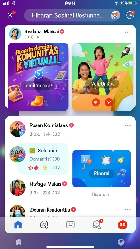 Tampilan antarmuka yang modern dan menarik.