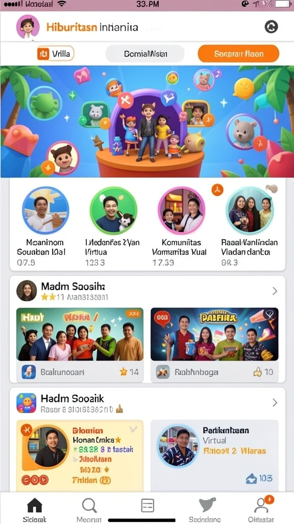 Tampilan antarmuka pengguna yang intuitif.