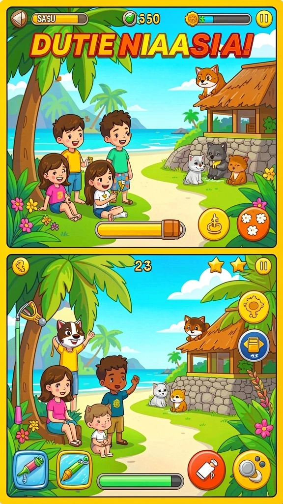 Screenshot 2 menampilkan salah satu tema mesin slot yang penuh warna.